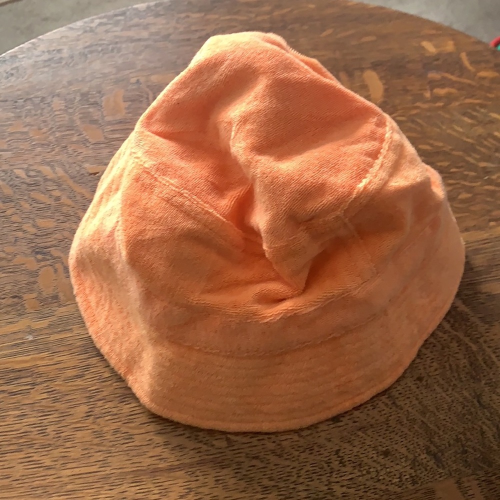 Vintage Old Navy Orange Terrycloth Bucket Hat